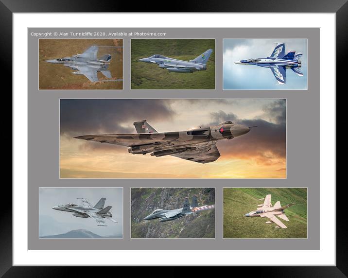 Military aircraft Framed Mounted Print by Alan Tunnicliffe