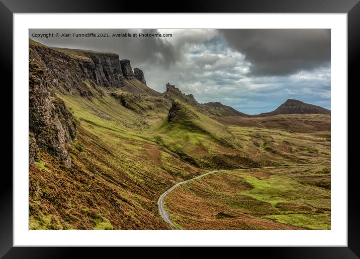 Quiraing Framed Mounted Print by Alan Tunnicliffe