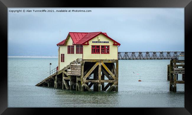 victorian mumbles lifeboat station Framed Print by Alan Tunnicliffe