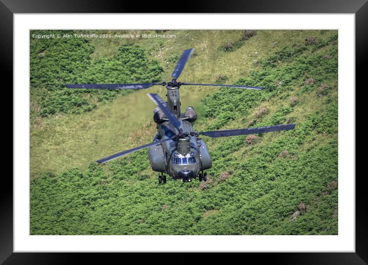 Boeing CH-47 Chinook Framed Mounted Print by Alan Tunnicliffe