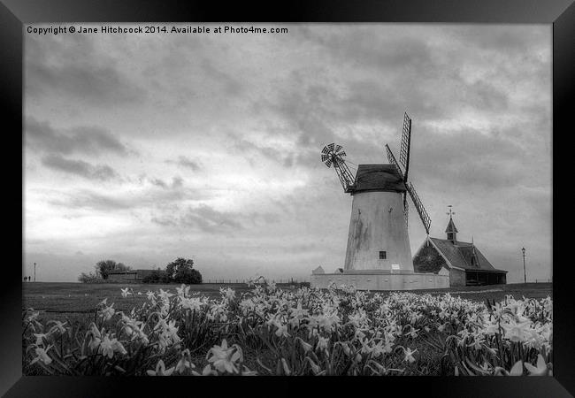 Windmill at Lytham St Annes Framed Print by Jane Hitchcock