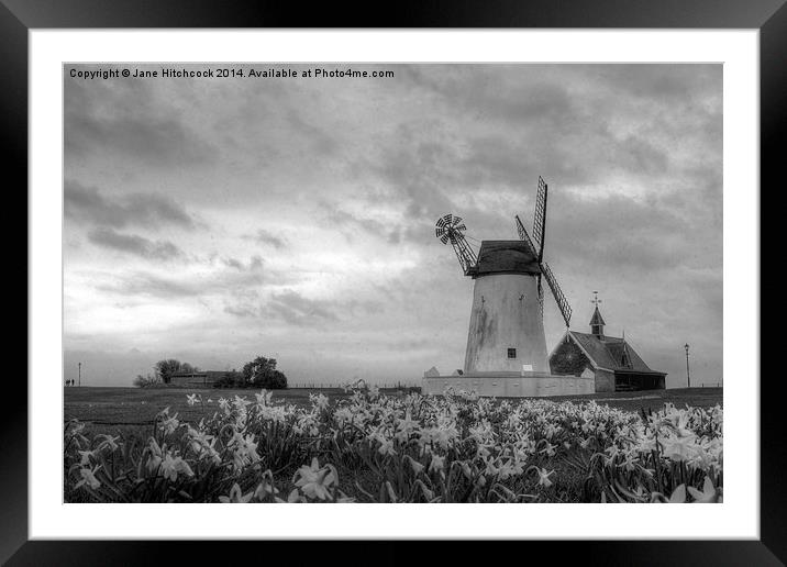 Windmill at Lytham St Annes Framed Mounted Print by Jane Hitchcock