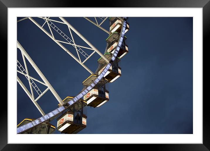 Fairground ride big wheel Framed Mounted Print by Susan Sanger