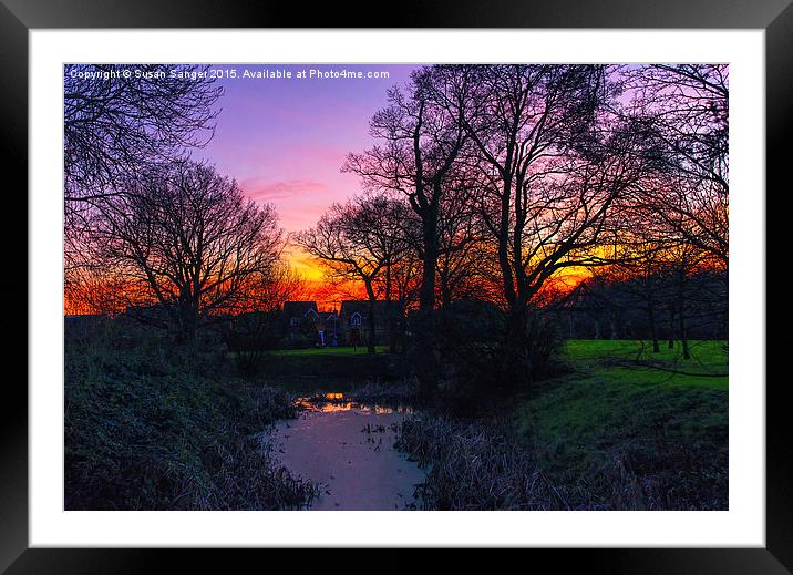 Colourful Sunset Framed Mounted Print by Susan Sanger