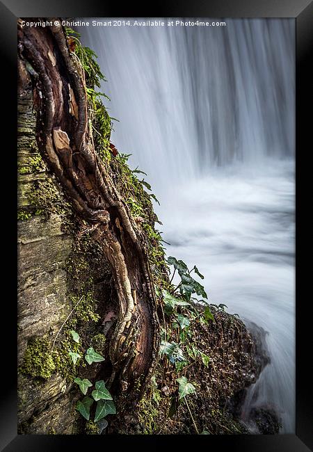 The Stepped Waterfall, Llanrwst Framed Print by Christine Smart