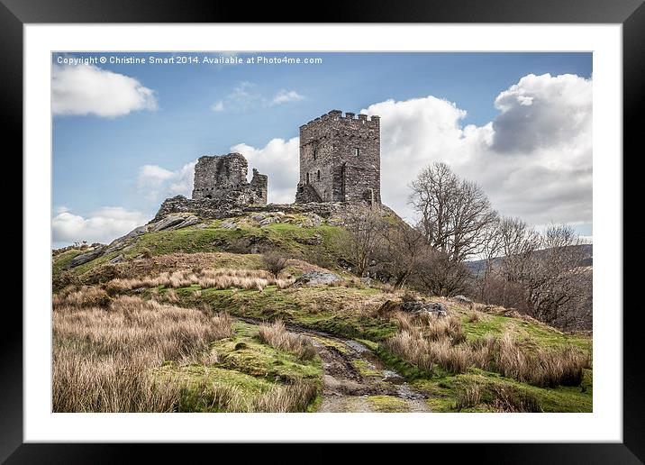 Dolwyddelan Castle a Hilltop Ruin Framed Mounted Print by Christine Smart
