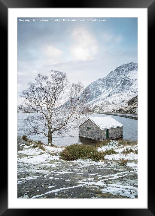 Winter at Llyn Ogwen Framed Mounted Print by Christine Smart
