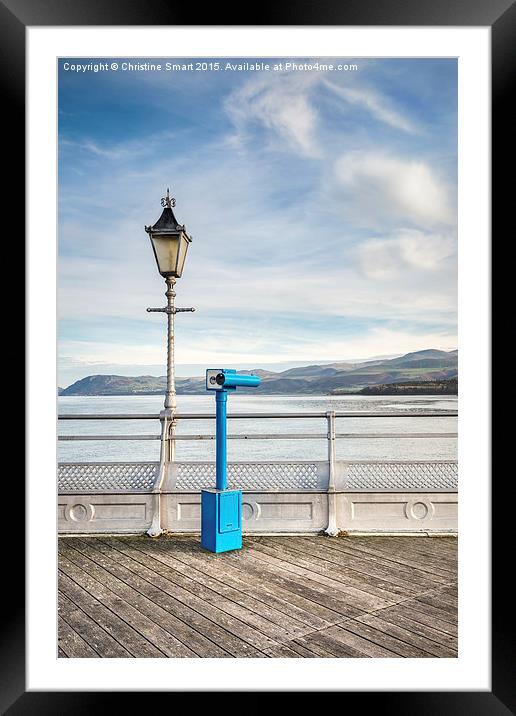  Lookout Point Bangor Pier Framed Mounted Print by Christine Smart