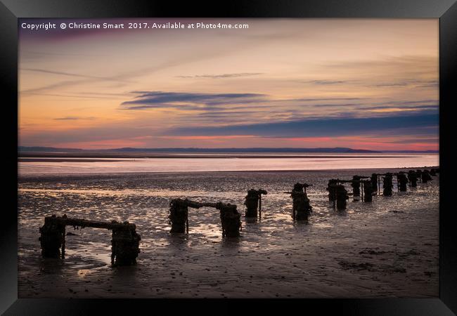 West Shore Sunset, Llandudno - North Wales Framed Print by Christine Smart