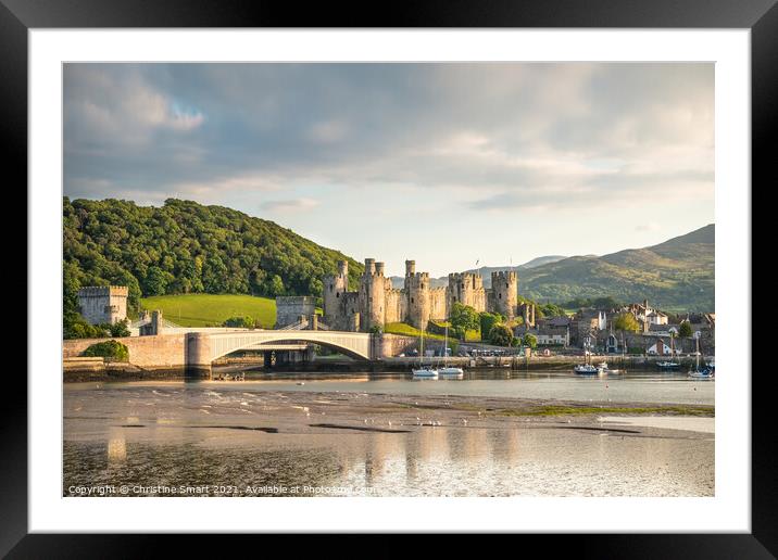 Early Evening at Conwy Castle Framed Mounted Print by Christine Smart