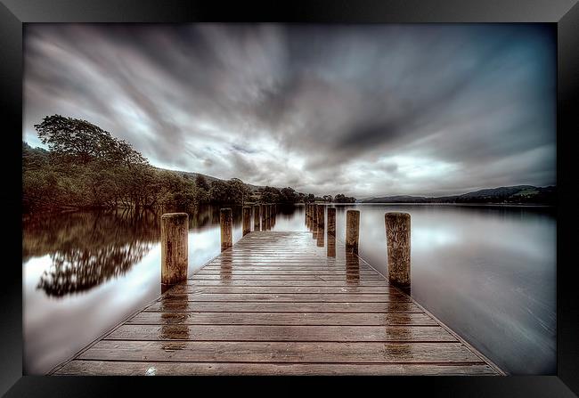 Coniston Jetty Framed Print by Rich Berry