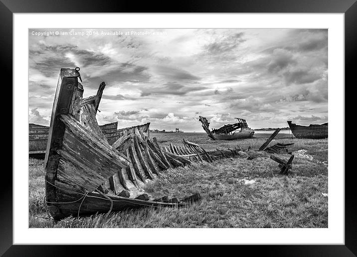  Old wrecks Framed Mounted Print by Ian Clamp