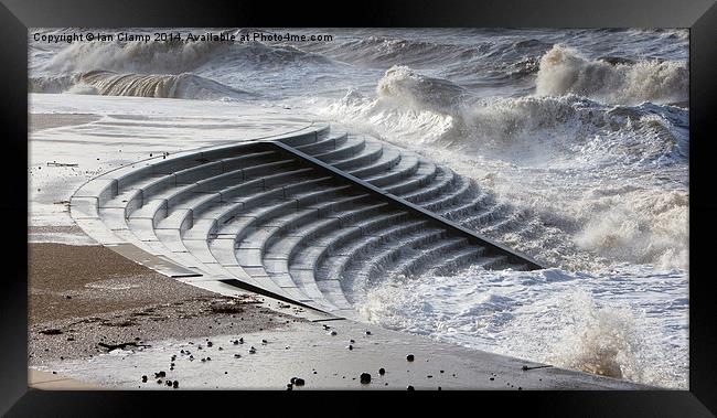  Wave breaker Framed Print by Ian Clamp
