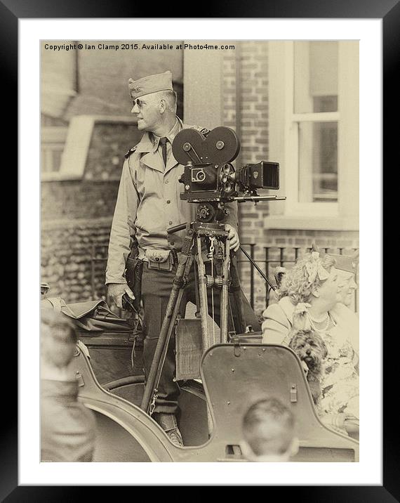  Newsreel cameraman Framed Mounted Print by Ian Clamp