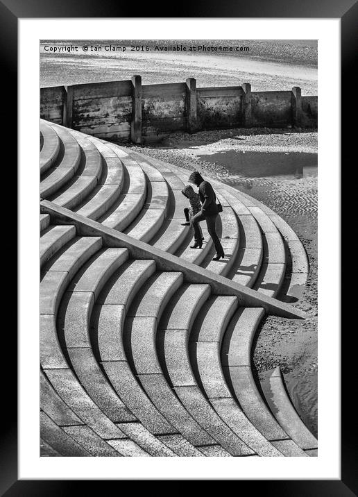 Blackpool Steps and curves Framed Mounted Print by Ian Clamp