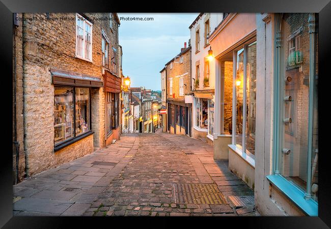 Frome in Somerset Framed Print by Helen Hotson