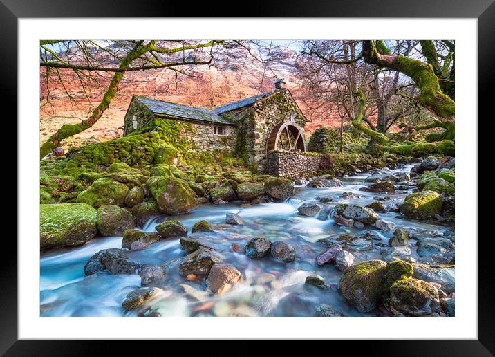 Borrowdale in the Lake District Framed Mounted Print by Helen Hotson