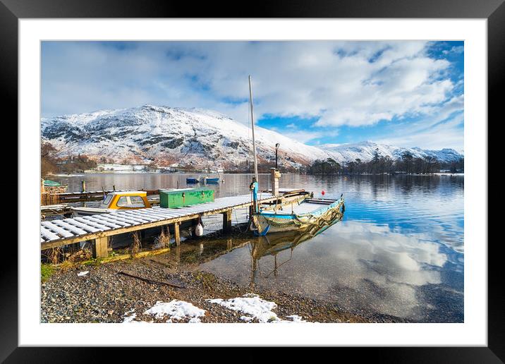 Boats at Ullswater Framed Mounted Print by Helen Hotson
