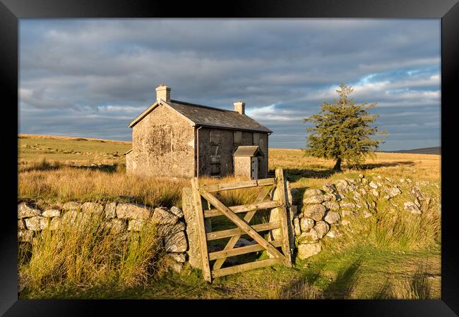 Cottage on the Moor Framed Print by Helen Hotson