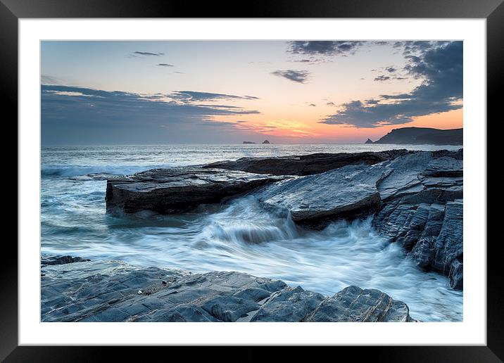 Sunset at Boobys Bay Framed Mounted Print by Helen Hotson