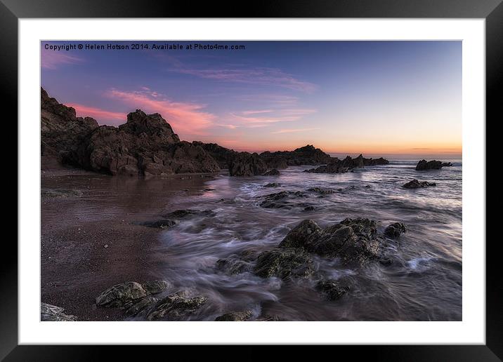 Dusk at Sharrow Point Framed Mounted Print by Helen Hotson