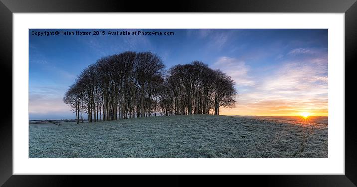  Winter Sunrise Framed Mounted Print by Helen Hotson
