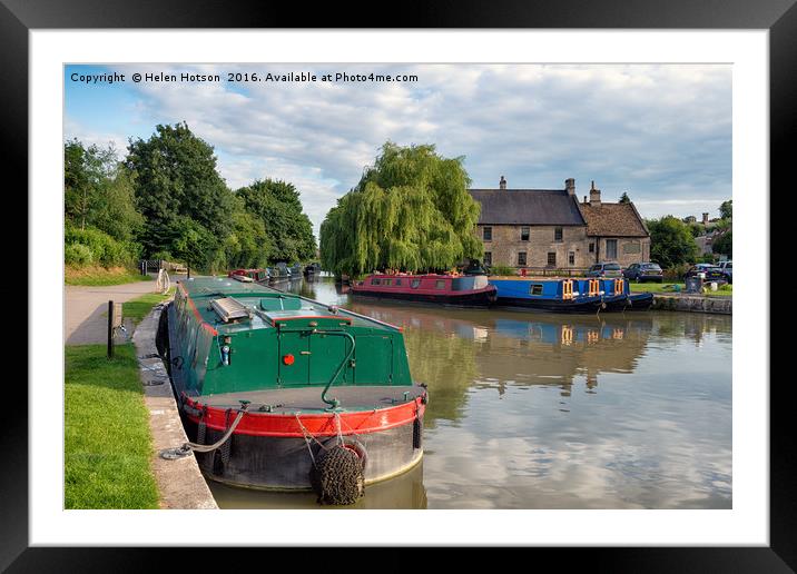 The Kennet and Avon Canal Framed Mounted Print by Helen Hotson