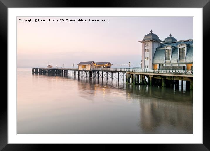 Dawn at Penarth Framed Mounted Print by Helen Hotson