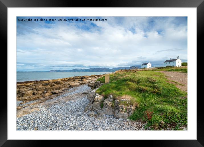 Penmon Point Cottages Framed Mounted Print by Helen Hotson