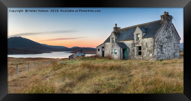 An Abandoned House on the Isle of Lewis Framed Print by Helen Hotson