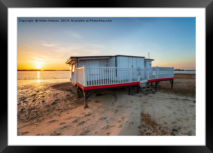 Studland near Poole in Dorset Framed Mounted Print by Helen Hotson