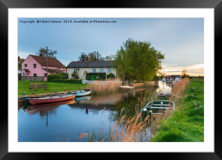  West Somerton on the Norfolk Broads Framed Mounted Print by Helen Hotson
