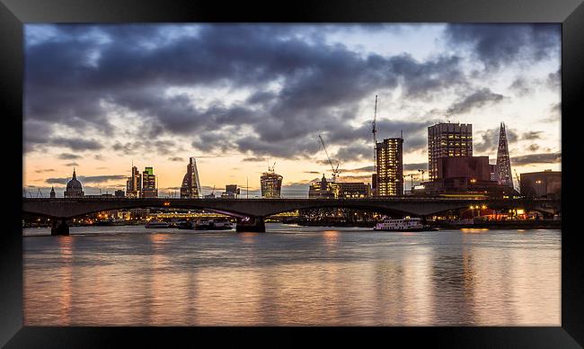 London Skyline Framed Print by Olavs Silis