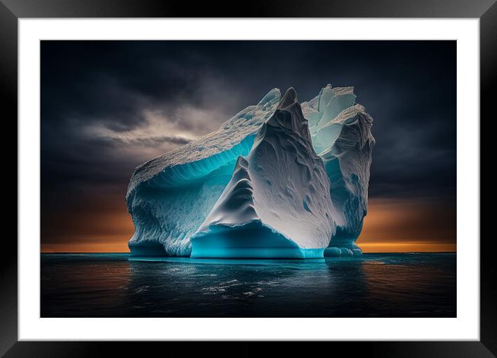 Iceberg Framed Mounted Print by Bahadir Yeniceri