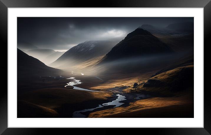 Hills of the Scottish Highlands Framed Mounted Print by Bahadir Yeniceri