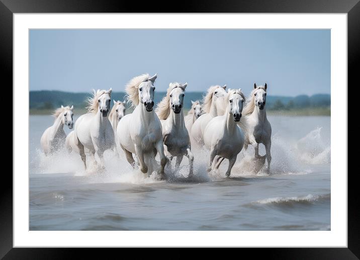 Wild Horses  Framed Mounted Print by Bahadir Yeniceri