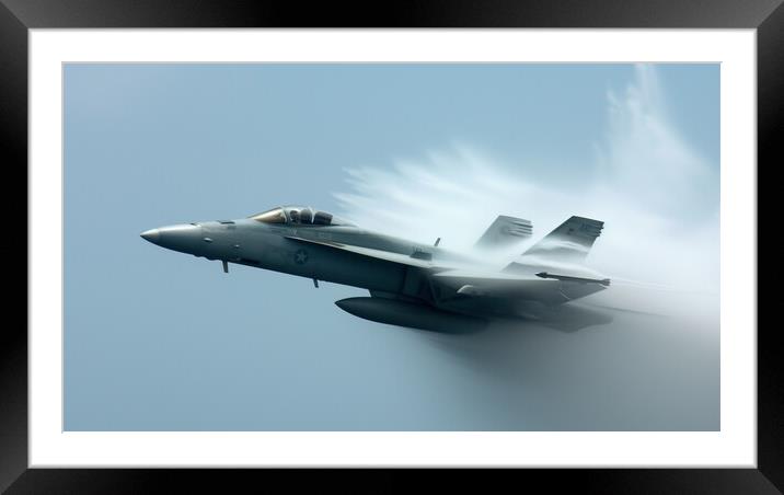 F-18 Hornet Framed Mounted Print by Bahadir Yeniceri