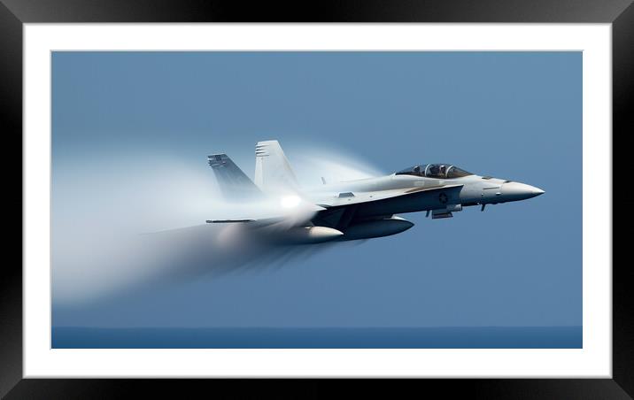 F-18 Hornet Framed Mounted Print by Bahadir Yeniceri