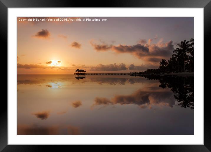 Tropical Sunset Framed Mounted Print by Bahadir Yeniceri