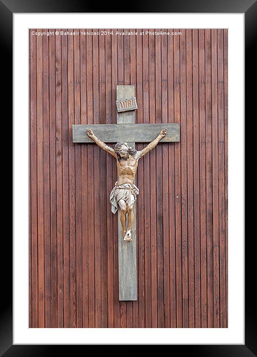 Crucifix Framed Mounted Print by Bahadir Yeniceri