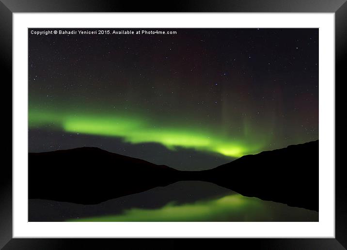  Northern Lights Framed Mounted Print by Bahadir Yeniceri