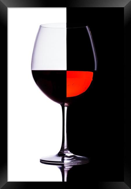 Red Wine Framed Print by Bahadir Yeniceri