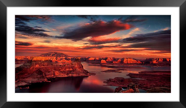 Alstrom Point Framed Mounted Print by Mark Hughes