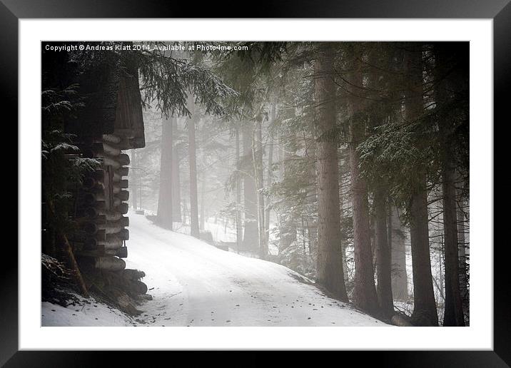 Winter Walk Framed Mounted Print by Andreas Klatt