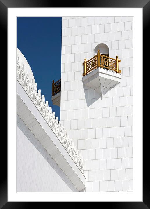 Sheikh Zayed Mosque, Abu Dhabi Framed Mounted Print by Andreas Klatt