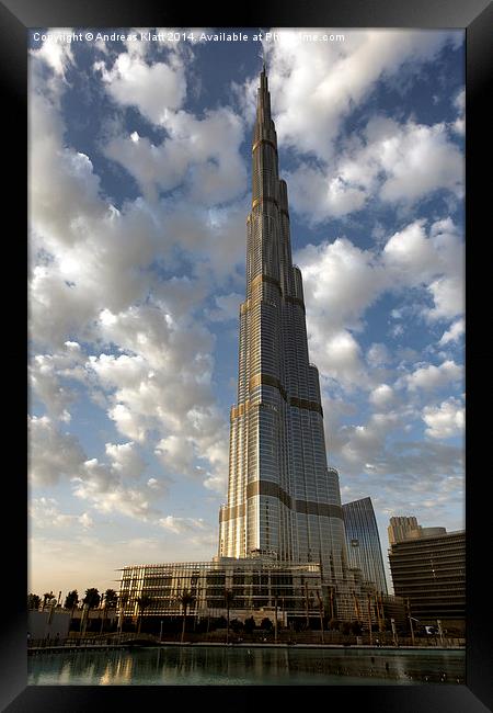 Burj Khalifa 2 Framed Print by Andreas Klatt