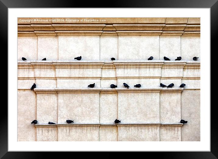 Pigeon post Framed Mounted Print by Andreas Klatt