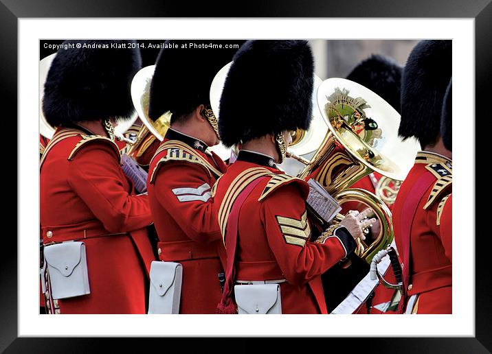 Welsh Guards Band 2 Framed Mounted Print by Andreas Klatt