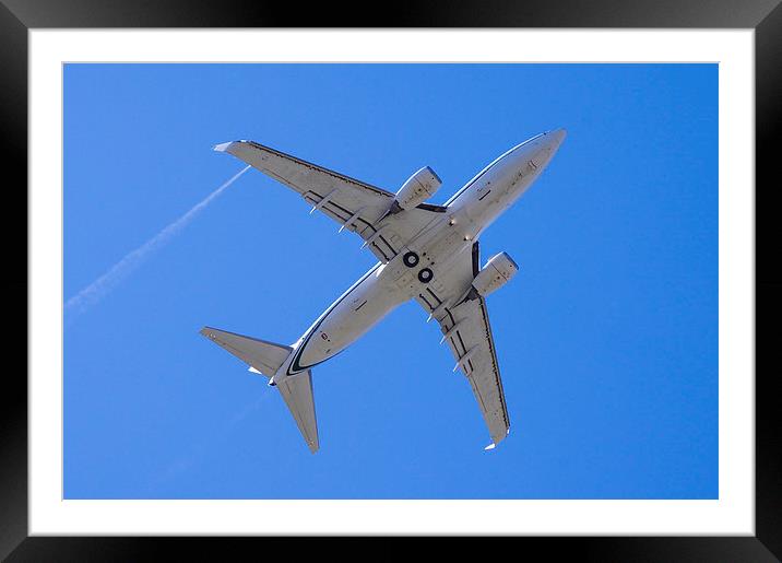 Airliner Framed Mounted Print by Colin Porteous