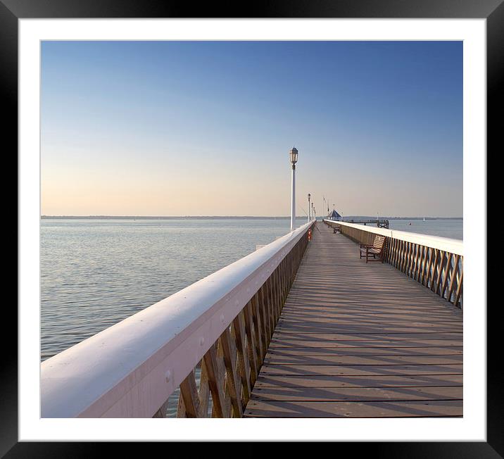 Pier Framed Mounted Print by Colin Porteous